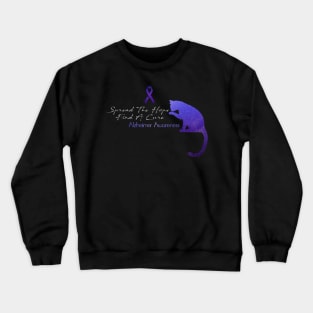 Alzheimer Awareness Spread The Hope Find A Cure Gift Crewneck Sweatshirt